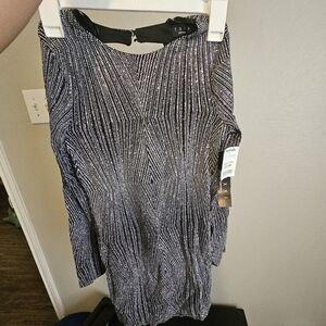 NWT marshalls Glitter Long Sleeve Dress